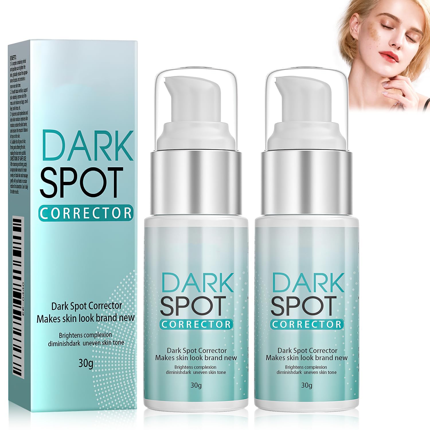 LBOYLOVE® 2 Pcs Dark Spot Remover for Face, Dark Spot Serum with Niacinamide Retinol for Sun Spots, Age Spots, Brown Spots, Acne Scars and Melasma Brown Spot, Advanced Formula for Women and Men (30g)