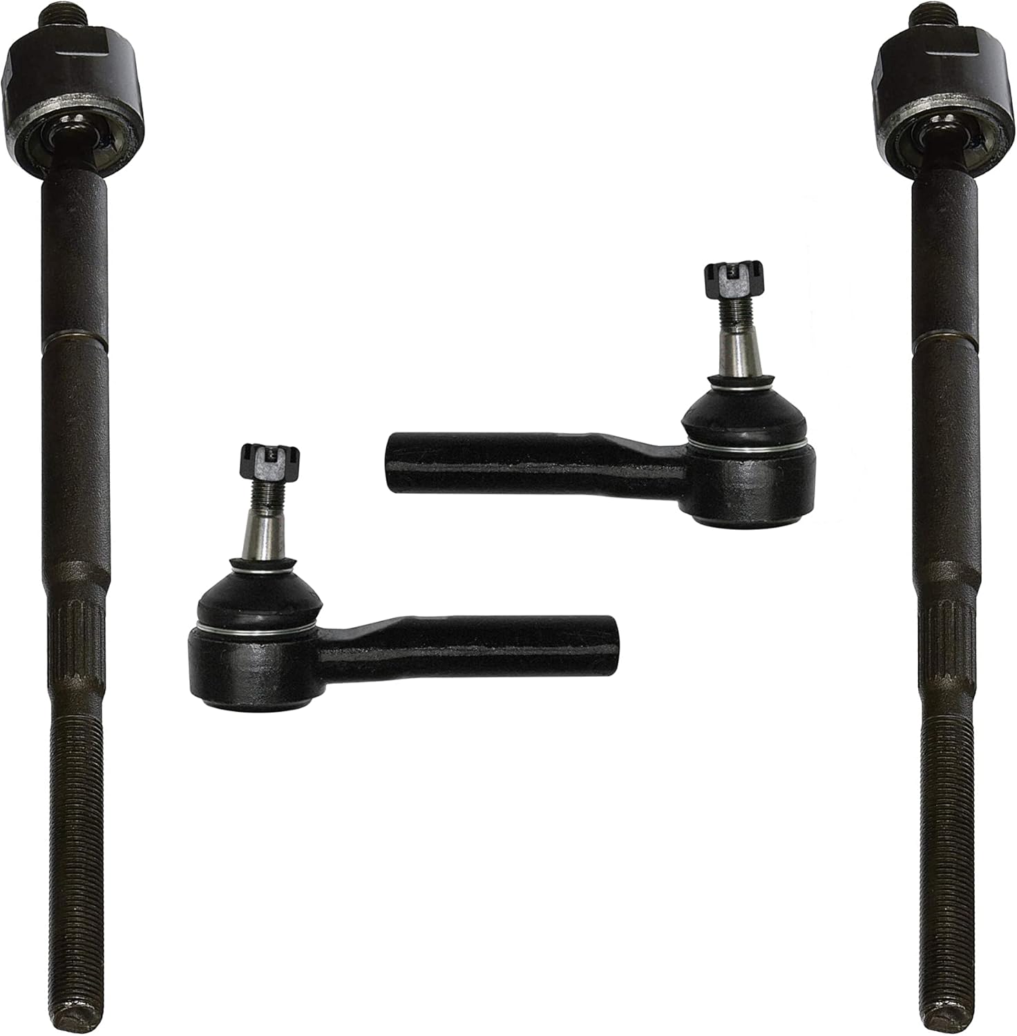 4 Pc Suspension Kit Tie Rod Ends ES3614 EV80645 Compatible with 2005-2014 Jeep Compass Patriot - PartsW
