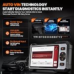 OBD2 Scanner ANCEL FX6100 Bidirectional Scan Tool, Full System Car Diagnostic Scanner with Active Test, 15+ Service, Oil/EPB/BMS/ABS Bleeding/Injector Coding, FCA&CANFD, AutoScan, Free Upgrade