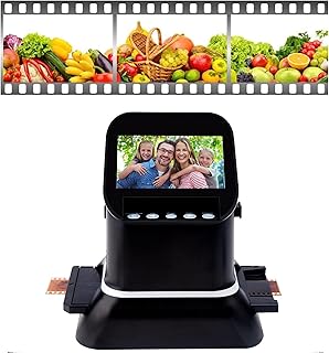 Portable Film Scanner, Digital Film Slide Scanner with 4.3in LCD Color Screen, Film Photo Converter for Win10/ Win8/ Win7/ Win XP/Win Vista