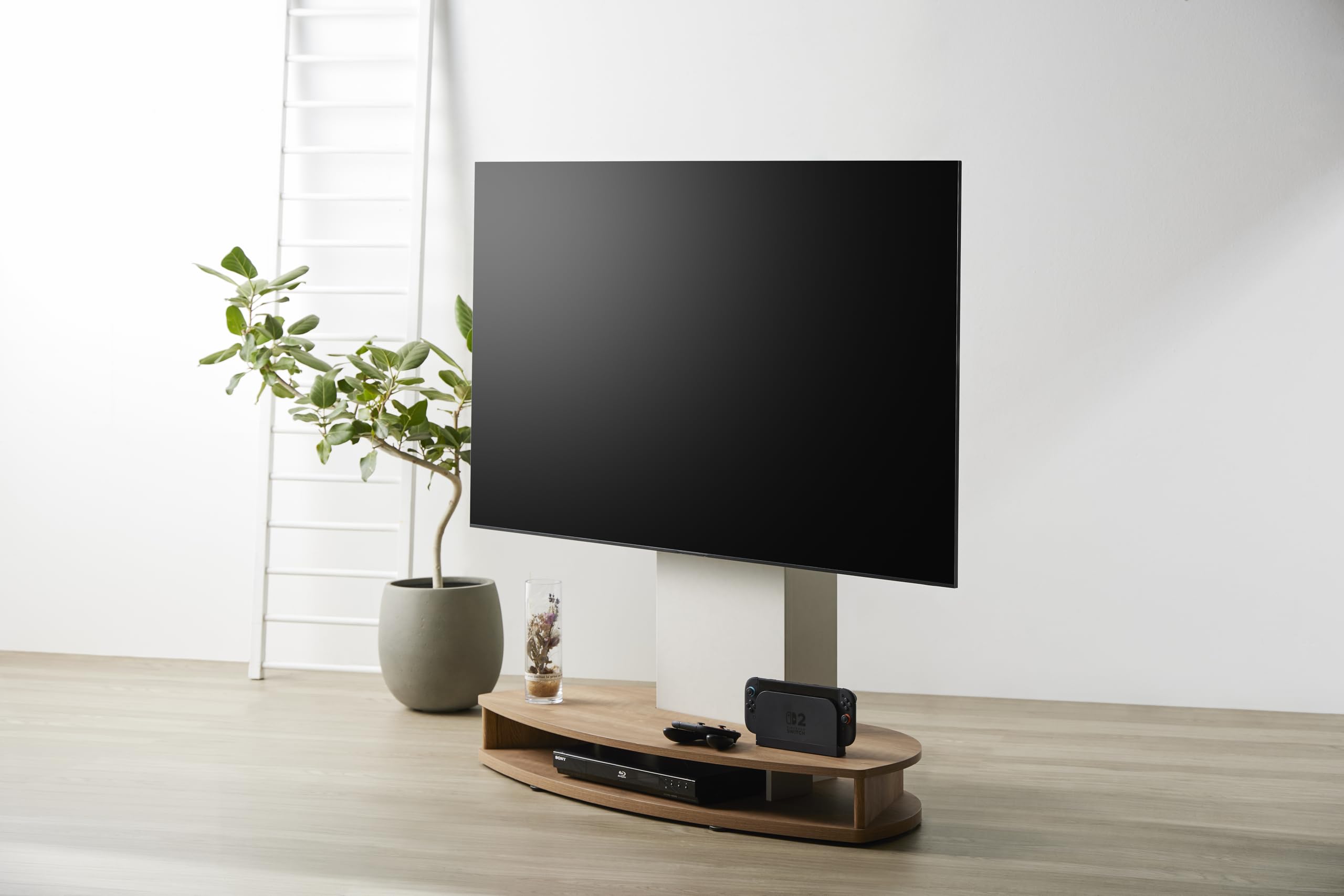 Amazon｜朝日木材加工(Asahiwood) テレビスタンド roodeft 32~77型