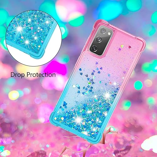 Miniatura 5 de Funda para Galaxy S20 FE 5G, diseño de arena movediza flotante de arena movediza suave TPU amor amor amor arena movediza parachoques parachoques
