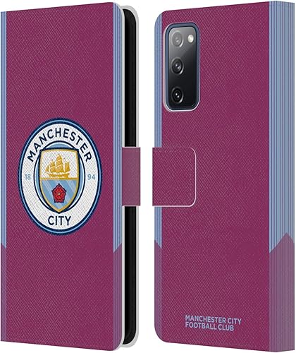 Head Case Designs Officially Licensed Manchester City Man City FC Away Badge Kit 201718 Leather Book Wallet Case Cover Compatible with Samsung