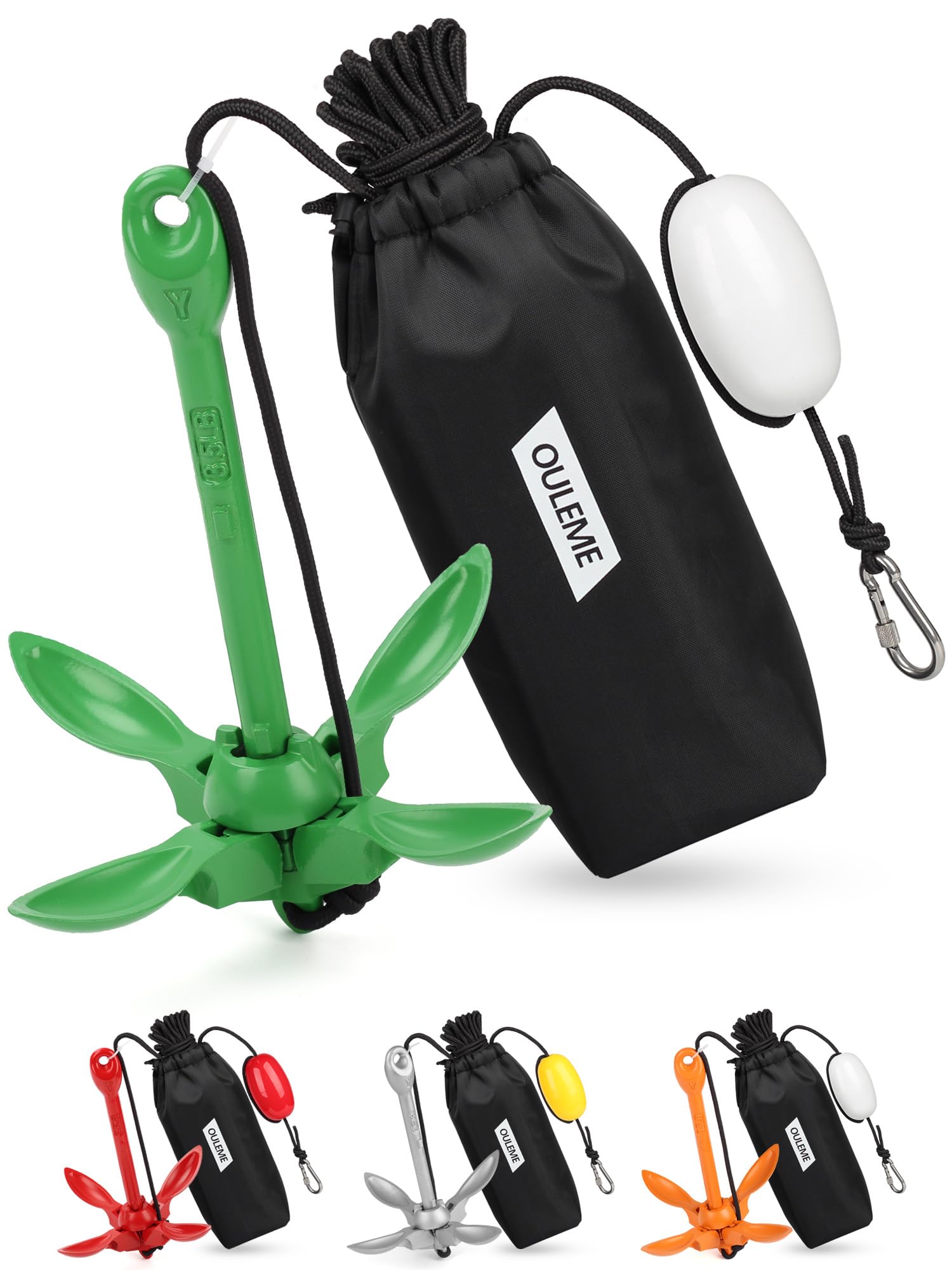 OULEME Folding Grapnel Anchor Kit - Boat & Watercraft -12 OULEME Folding Grapnel Anchor Kit - Boat & Watercraft -12