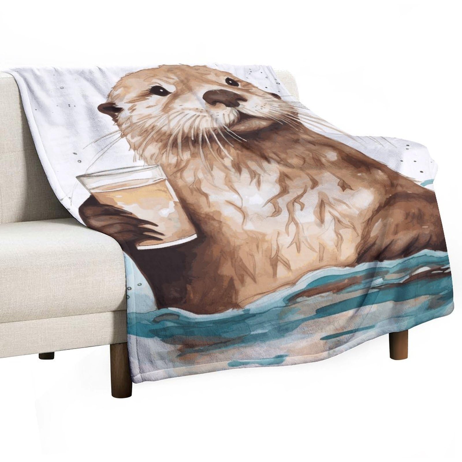 Couverture polaire en flanelle isolante et legere pour lit et canape