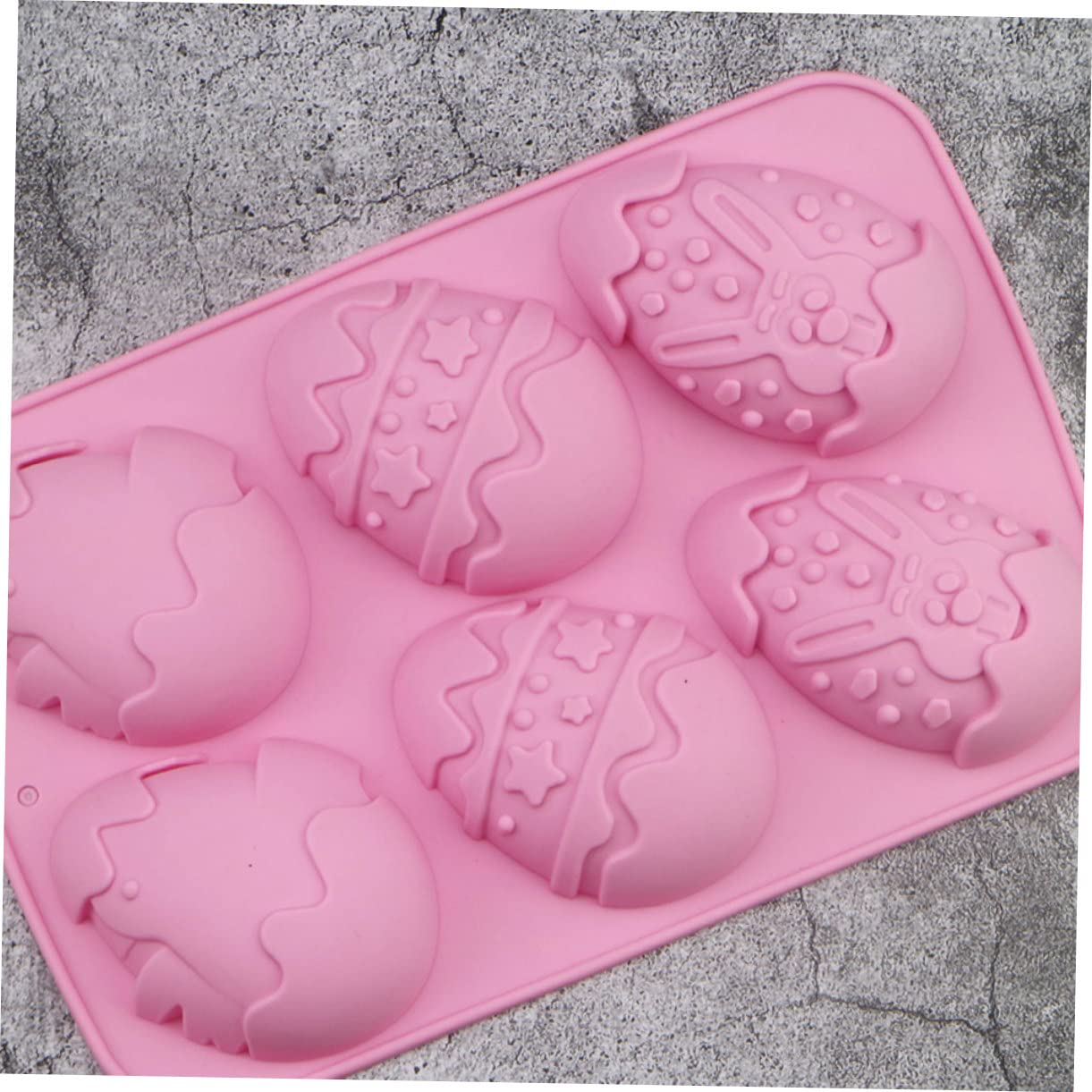 Ciieeo 3 Sätze Backwerkzeug Schokoladenform Kuchen Backform Kuchenbackform Backform Für Kuchen Würfel Kuchenformen Zum Backen Silikonform Ostern Kuchenform Für Ostereier Rosa 2 Stück * 3