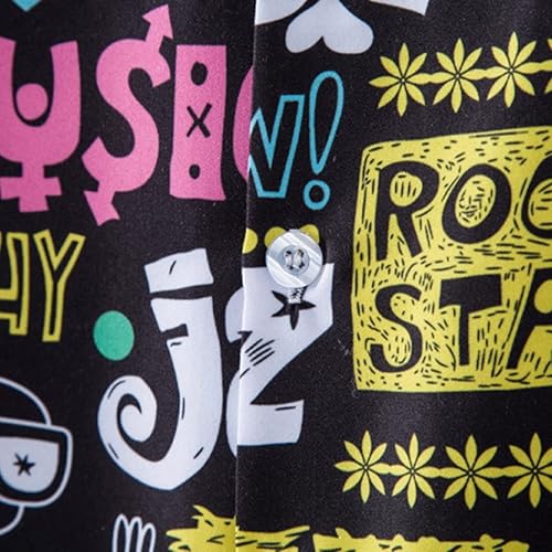 Miniatura 7 de Camisas hawaianas para hombre, camisa hawaiana de manga corta para hombre, camisa hawaiana Aloha tropical de manga corta, camisas de verano