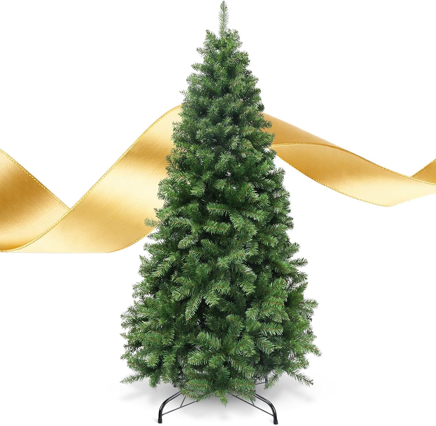 YEAUPE PRO Albero di Natale Artificiale 180 cm - 800 Punte | Montaggio Semplice a 3 Sezioni | Adatto per Interni ed Esterni, Soggiorno e Giardino | Albero in PVC, Verde