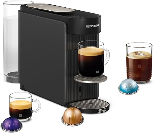 🚫 [CADUCADO] 🔥 Nespresso Vertuo Up Capsule Coffee Maker with 7 Cup Sizes, Centrifusion Technology, Fast Heating, 1.4 L Reservoir, Creations Mode, Compact Design, Grey (ENV200.GY)