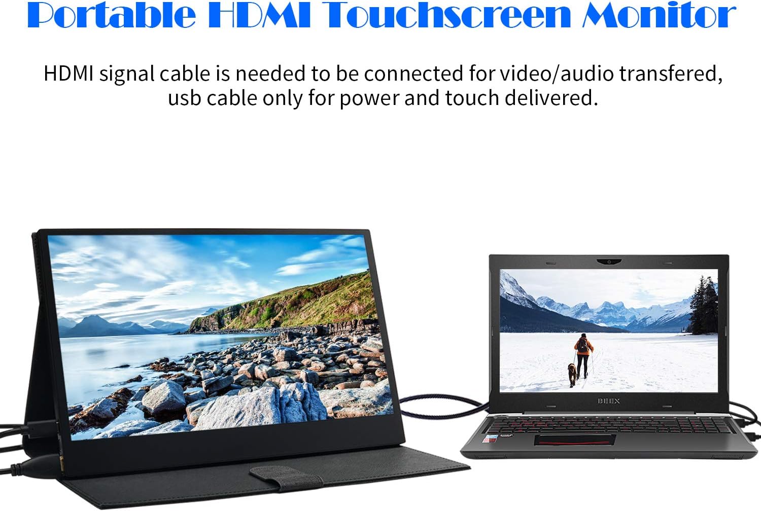 新しく着き モバイルモニター Wimaxit 13 3インチタッチモニター Pcモニター Xbox360対応 Ps4 Ps3 Pi Raspberry ノートpc スピーカー内蔵 Hdmi Usb C給電 モバイルディスプレイ Ipsパネル 19x1080解像度 パソコンパーツ Indonesiadevelopmentforum Com