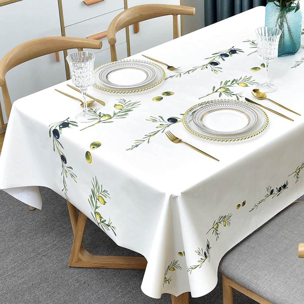Nappe de cuisine en plastique imprimée pour table intérieure et extérieure