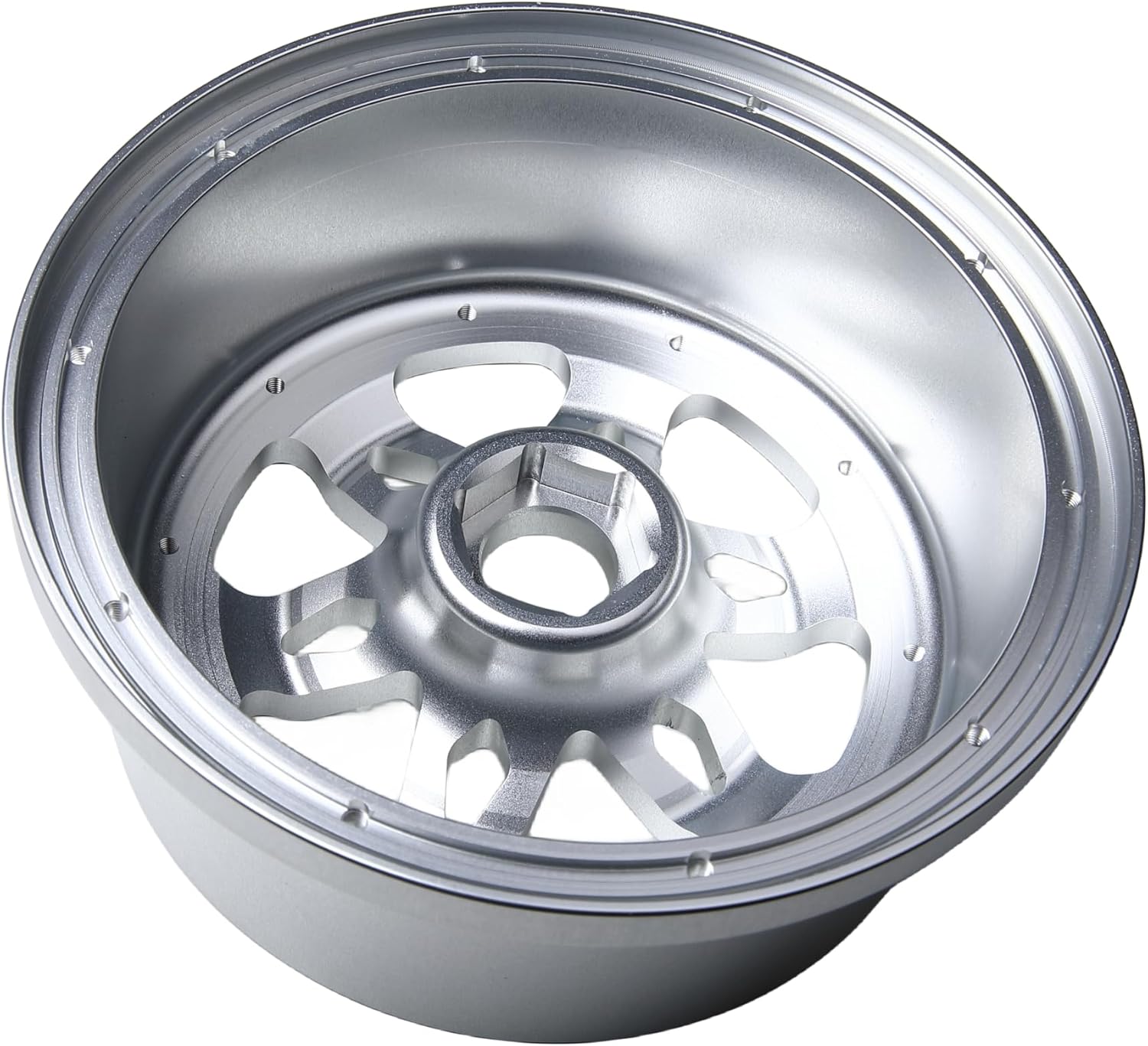 GTBRacing Aluminum Alloy Front Rear Wheel Hubs & Rings Set for 1/5 RC Car Losi 5ive-t 5t (Front+Rear+Rings)
