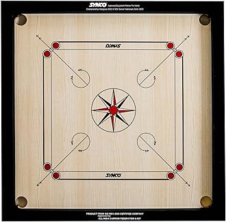 Chakri 27 inches Carrom Board | for Kids 8-12 Years Old | 4mm Board Thickness | Premium Vachellia Wood | Includes Coins, Striker and Boric Powder