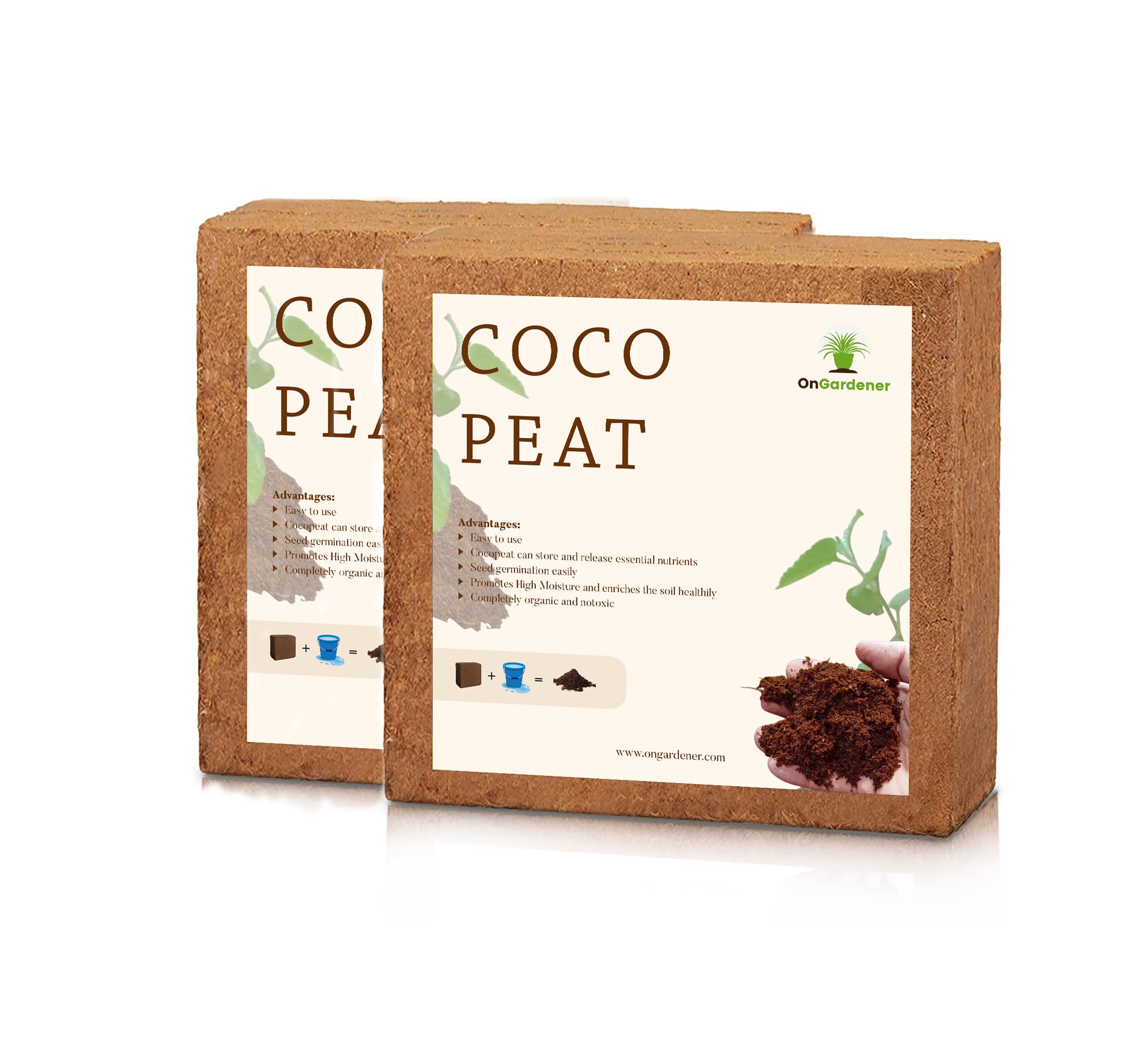 Cocopeat 10 Kg Block for All Plants | Expands Upto 150 litres of Powder | Coco Powder