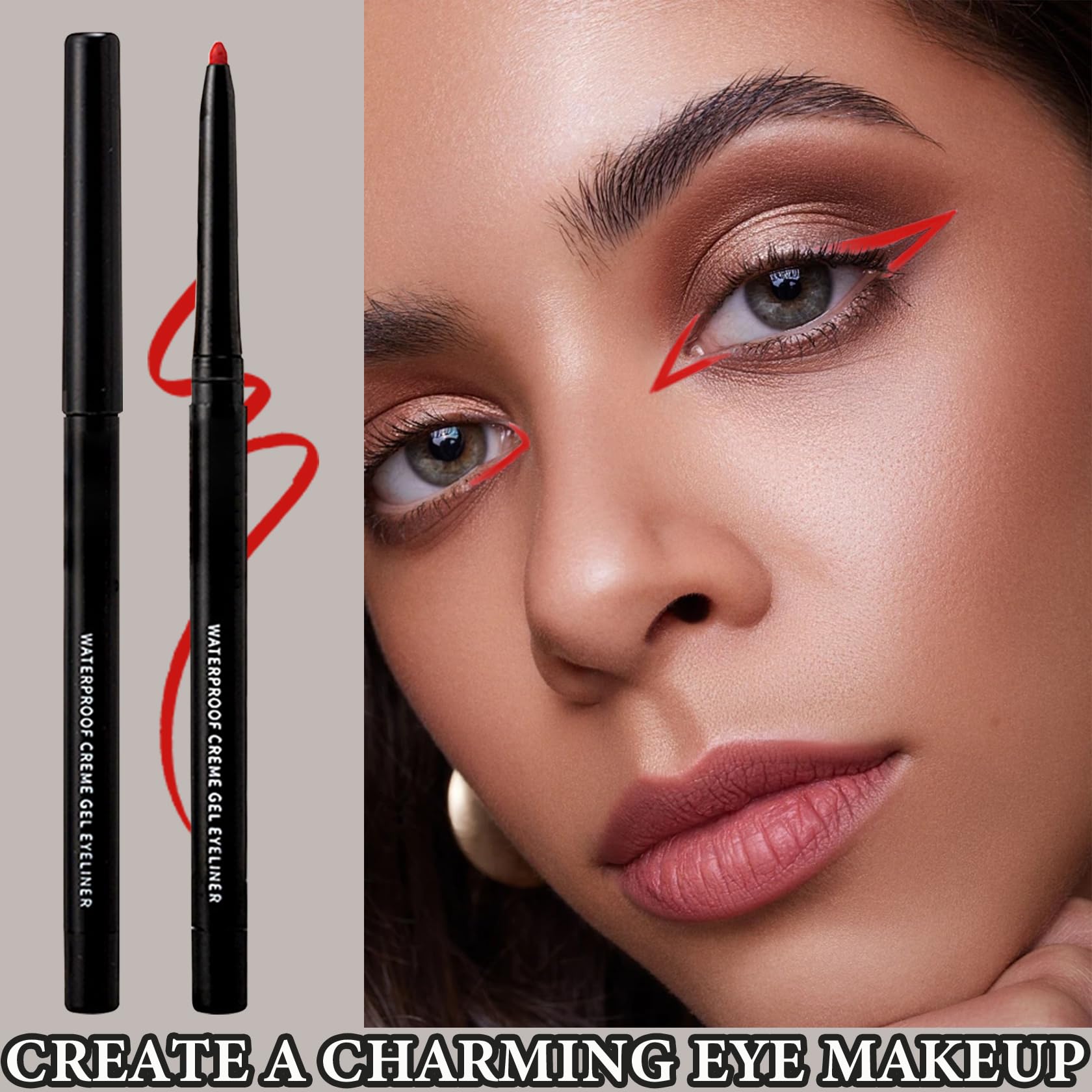 Eyeliner-Stifte, professionelle, langlebige, wasserfeste Make-up-Stifte, hochpigmentierte Innenecken, Highlighter, Eyeliner, Stift, Eyeliner, Stifte-Sets für Damen