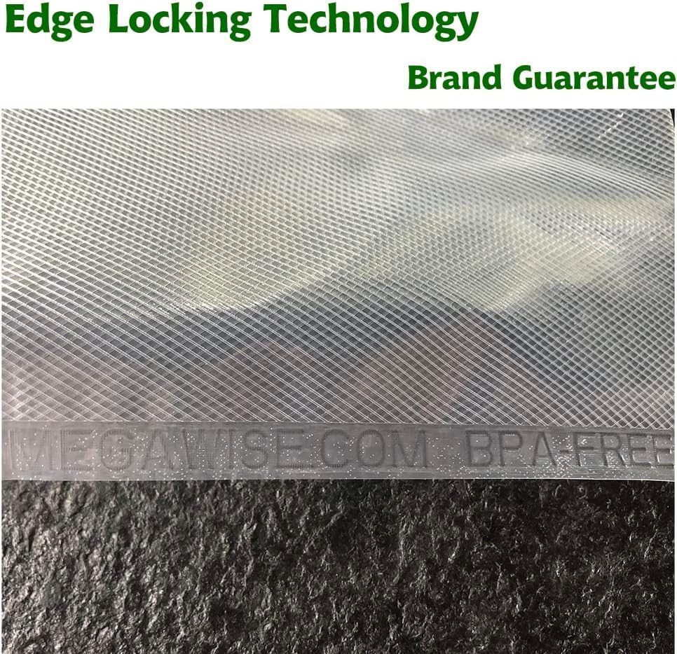 Miniatura 2 de MegaWise 3 rollos de bolsas para máquinas selladoras al vacío, 8 pulgadas de ancho y 21.6 pies de largo para selladores al vacío Megawise y otras