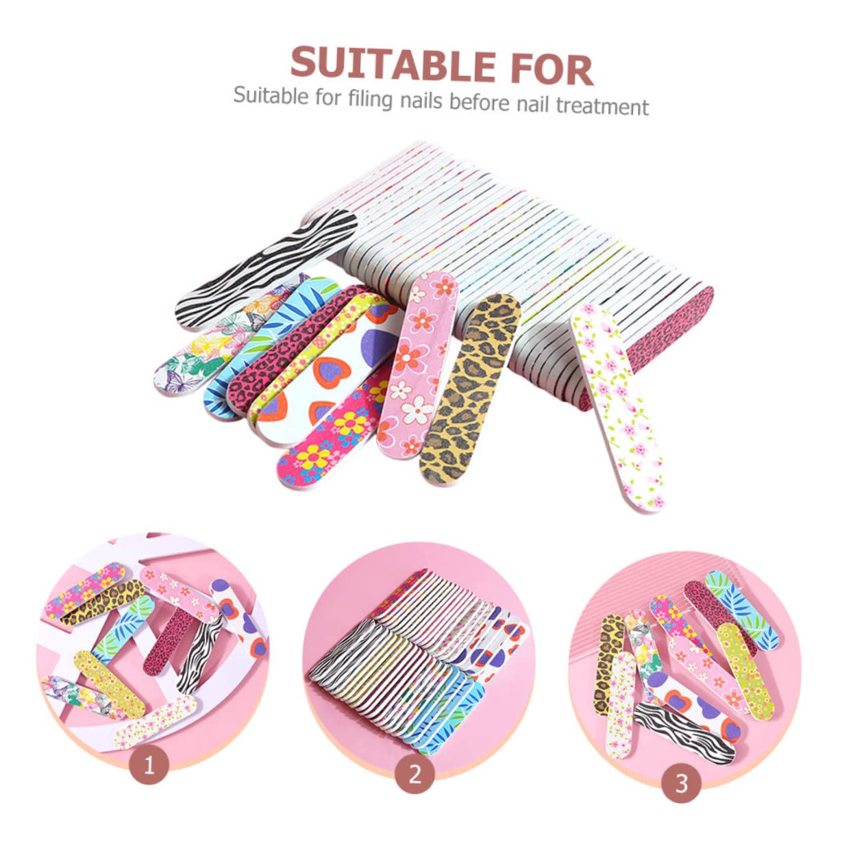 FOMIYES 240 Pezzi Lima Per Colorata Lima Per Lucidare Per Spugna Buffer Per Strisce Di Lima Per Pedicure Strumenti Per Lucidare Le Lima Per Lucidare Le