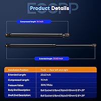 Vista 3 de ECCPP Soporte de elevación para maletero de repuesto para Volkswagen para Beetle 1998-2010, juego de 2