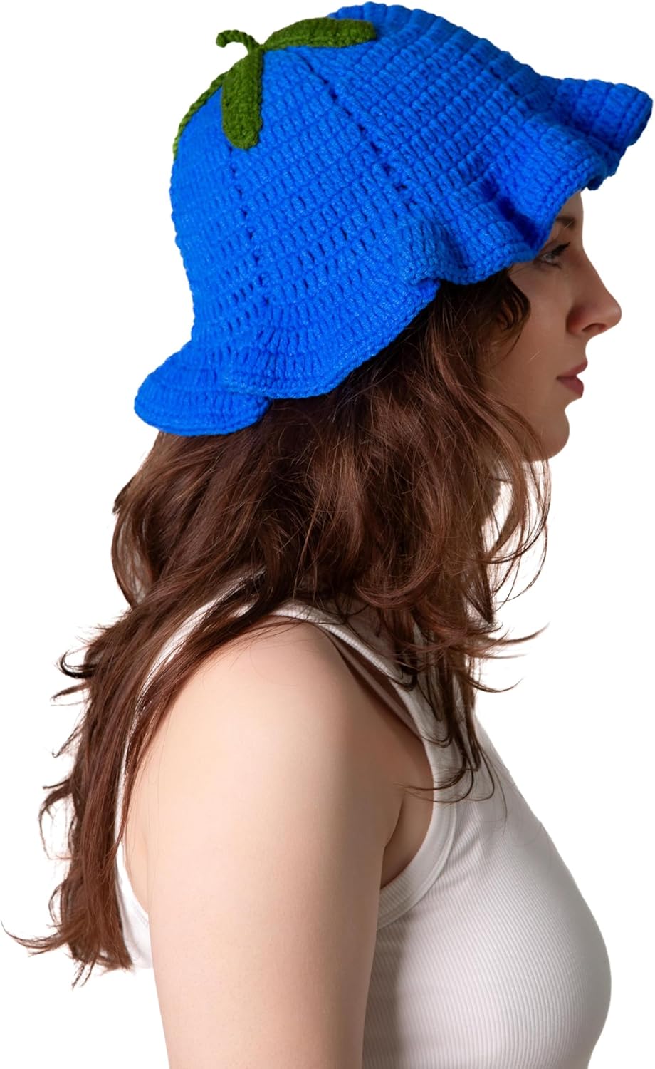 cheetahboo Knitted Fruit Hats for Womens - Blueberry Lemon Orange Hat Adult Women Teens Cosplay Halloween Costumes - Image 3