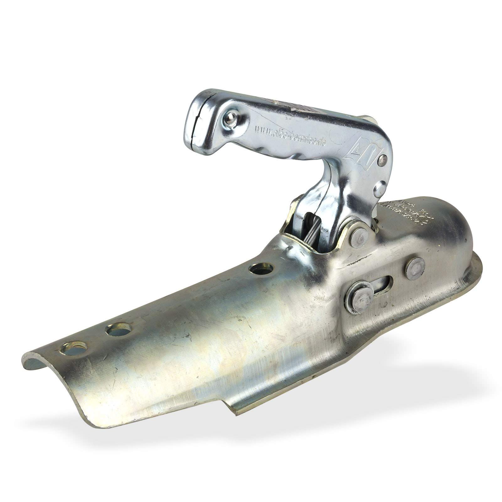 DEMA PKW Zugkugelkupplung d=70mm, verzinkt, 50mm Kugeldurchmesser, für ungebremste Anhänger, 100kg Stützlast, 1500kg Anhängelast, robust, korrosionsgeschützt, geprüft nach 94/20/EG, einfache Montage