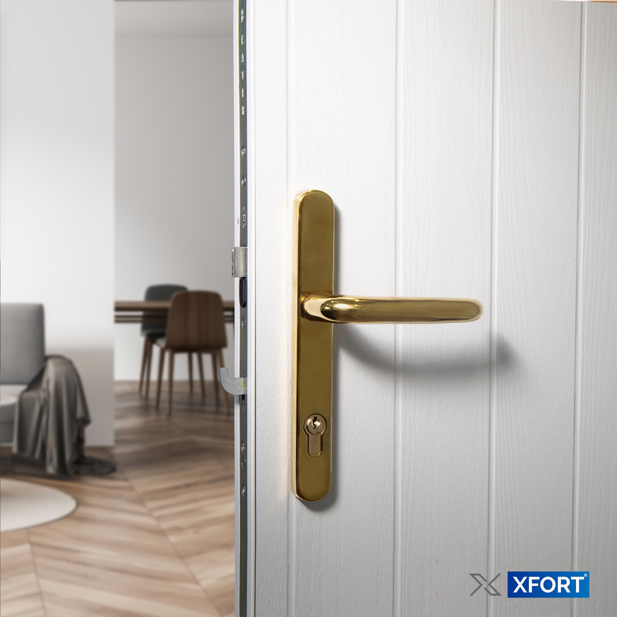 DOITOOL Kit Serratura Per Porta Garage Con Maniglia A E Sgancio Rapido Per Porta Da Garage Senza Porte Laterali Facile Da Installare E Usare - Foto 7