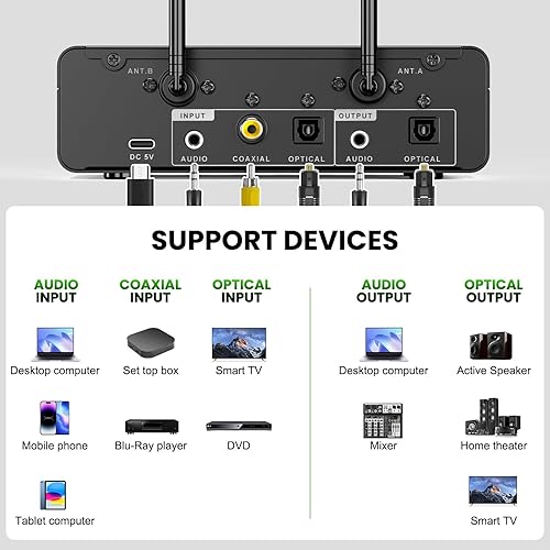 Miniatura 7 de Sistema de micrófono inalámbrico de doble canal, juego de micrófono inalámbrico de mano con eco/música Bluetooth/ajuste de volumen, micrófono