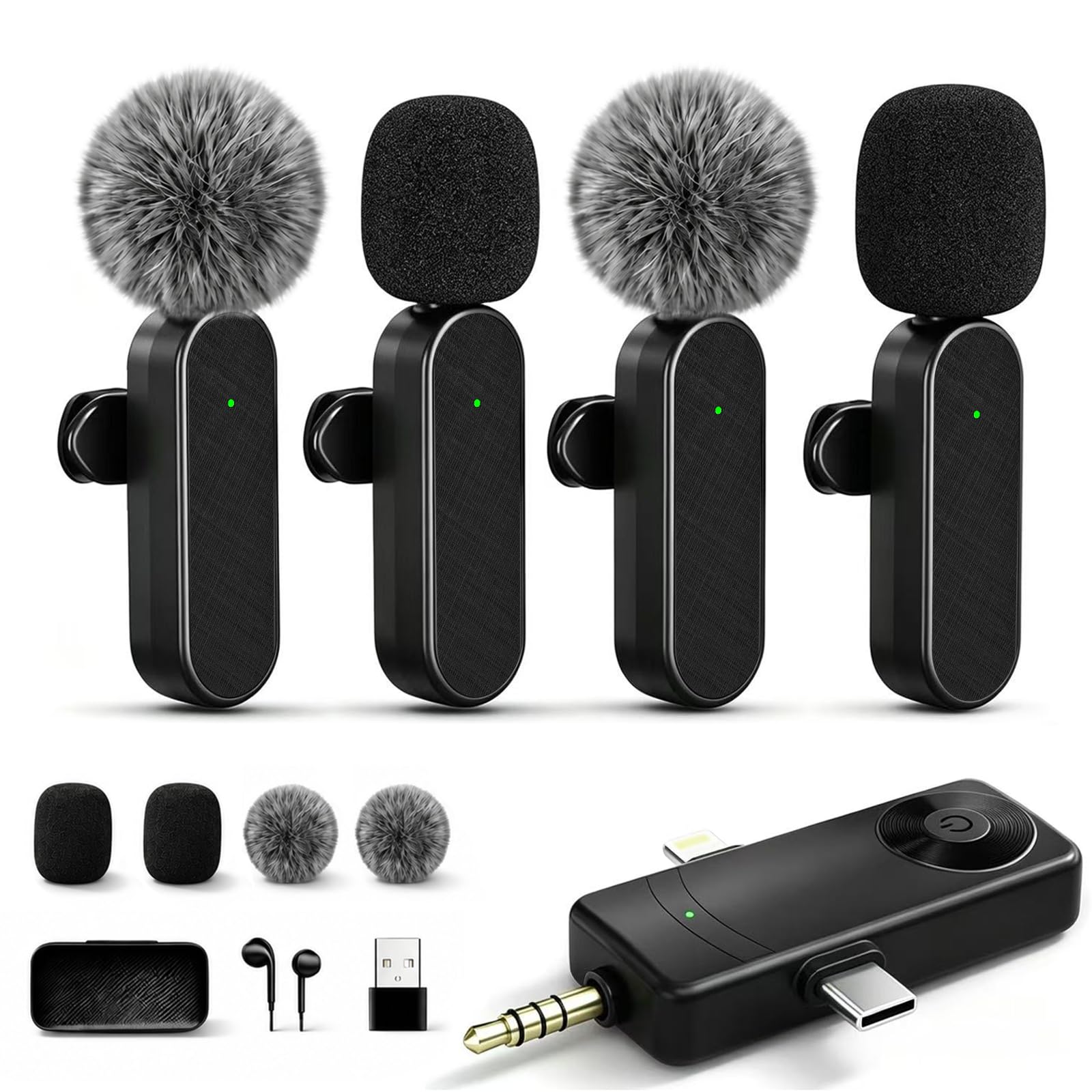 Gicorino Wireless Lavalier Microphone