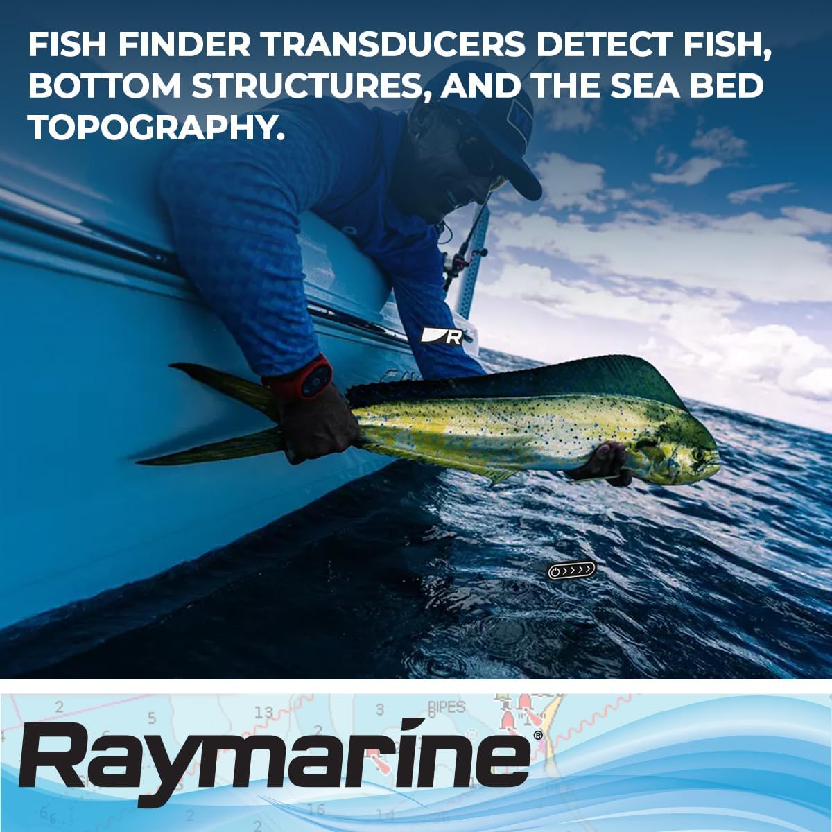 FLIR - RAYMARINE T70318 M RV-212 Thru Hull TRNSD, Black, 10"