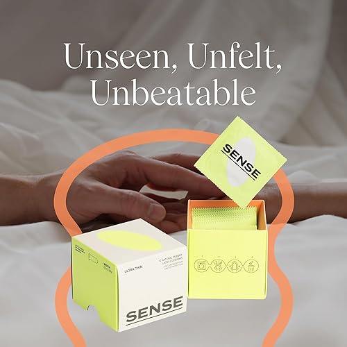 Miniatura 5 de Sense Preservativos de látex ultrafinos para mayor comodidad y sensibilidad mejorada, condones lubricados y sedosos, probados electrónicamente, no