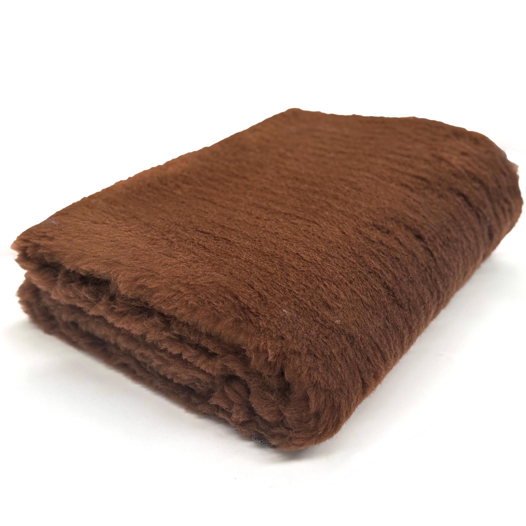 Profleece Premium Vet Bedding Quick Drying & Washable Fleece Vet Bedding for Puppys & Dogs - Dog Bed Ideal for Whelping Brown 2m x 75cm