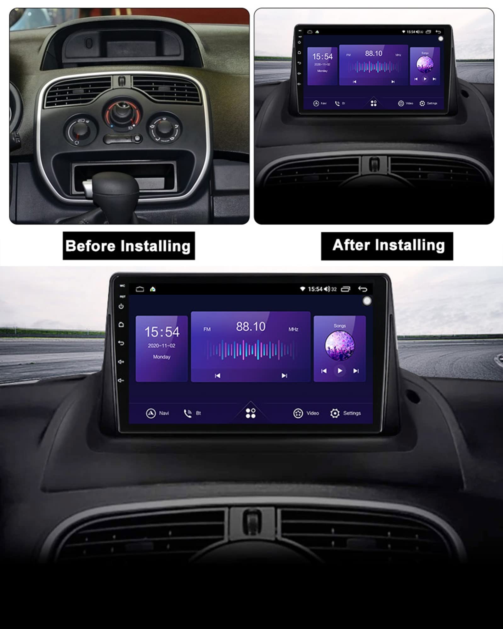 Amazon | Android 11 カーステレオラジオSatNav ダブルディン 9 インチ