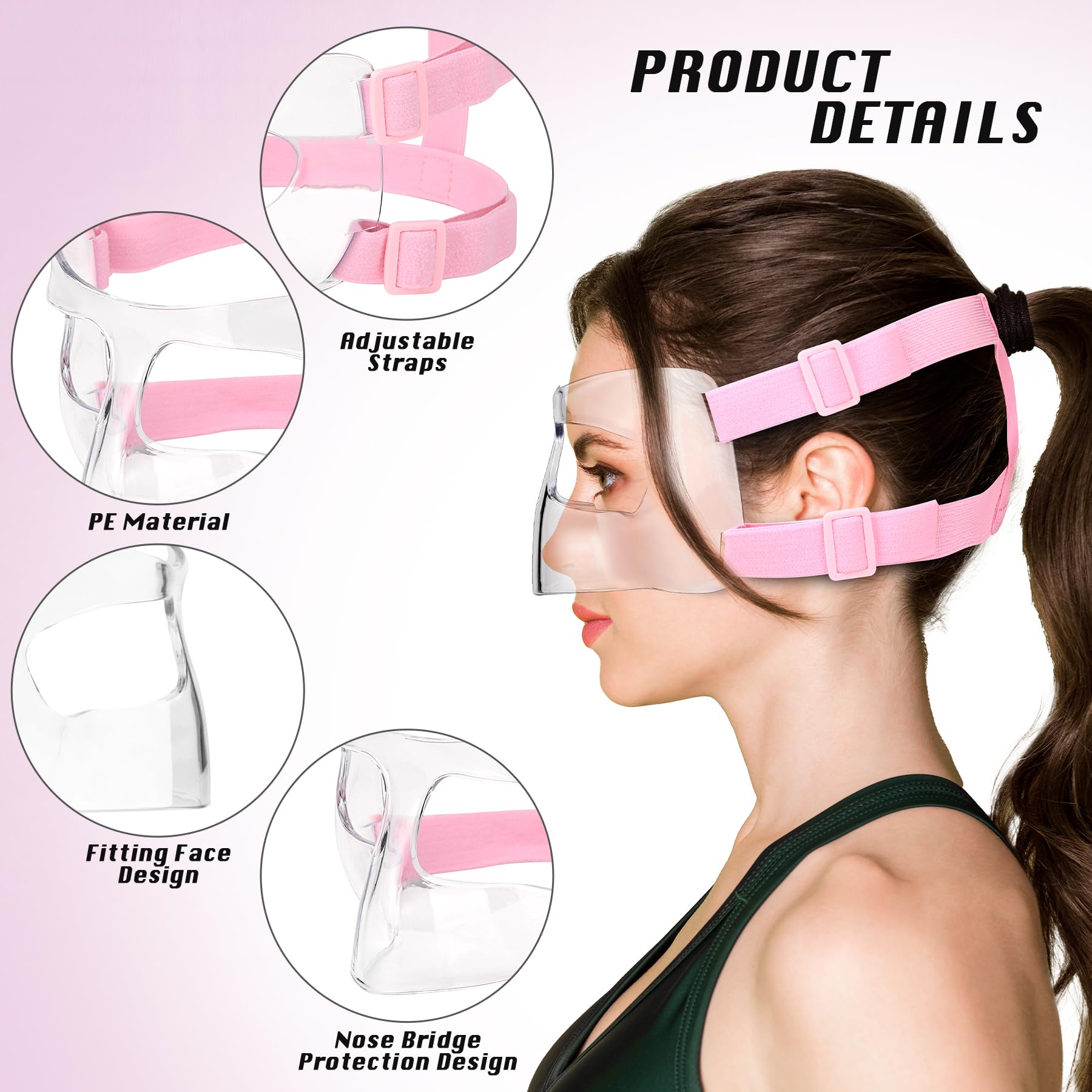 Nose Protector Football Face Mask Anyfun Adjustable Face Shield Mask – Nose Guard For ...