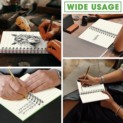 Vista 55 de Jutom 18 cuadernos pequeños en espiral, blocs de notas de 3 x 5 pulgadas, cuadernos de bolsillo pequeño a granel, mini bloc de notas con páginas