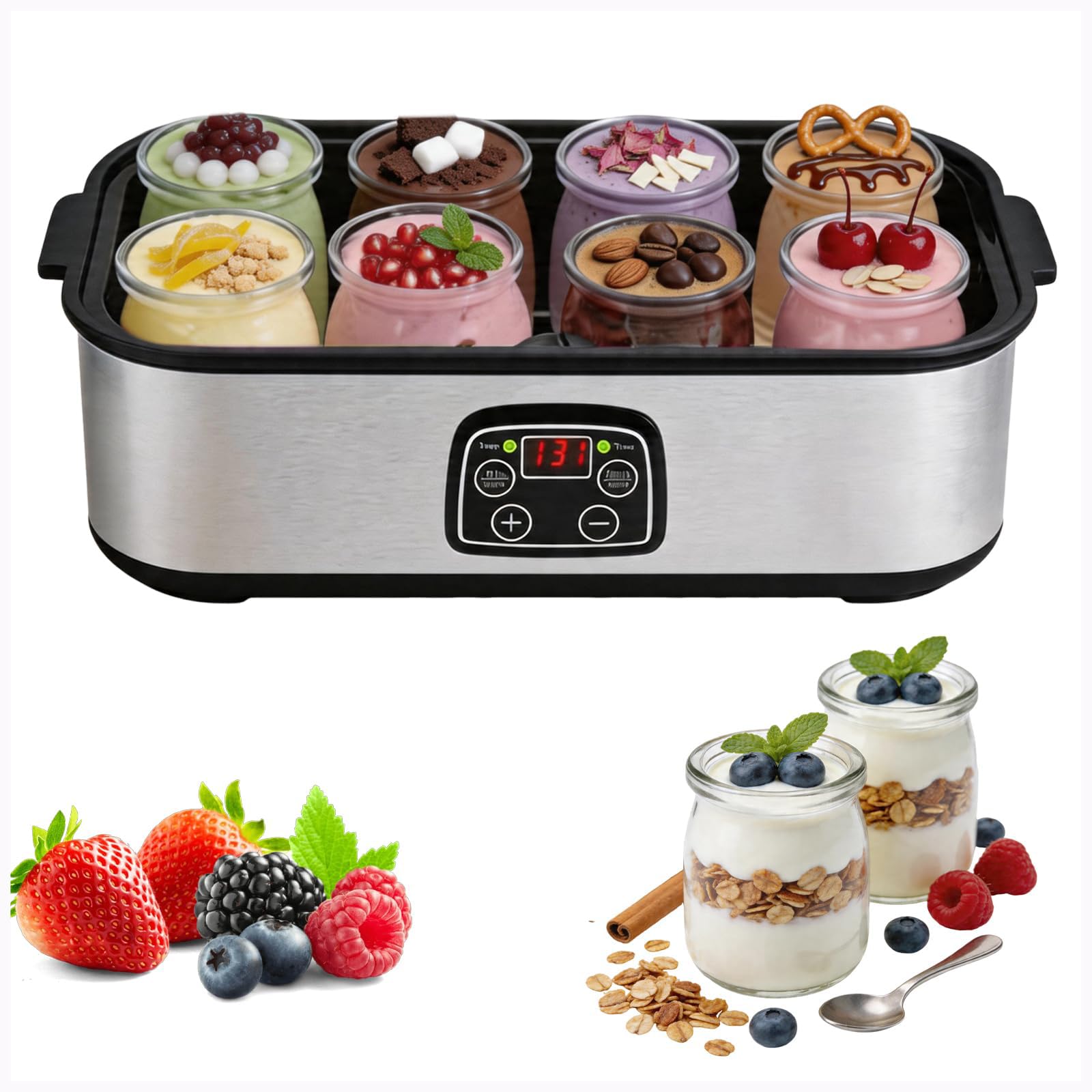 Yogurtiera per Yogurt Probiotico in Acciaio Inox