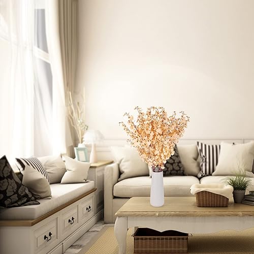 Miniatura 5 de HANTAJANSS Orquídeas artificiales de seda, 8 piezas de orquídeas de seda a granel flores artificiales para interiores y exteriores, boda, hogar,