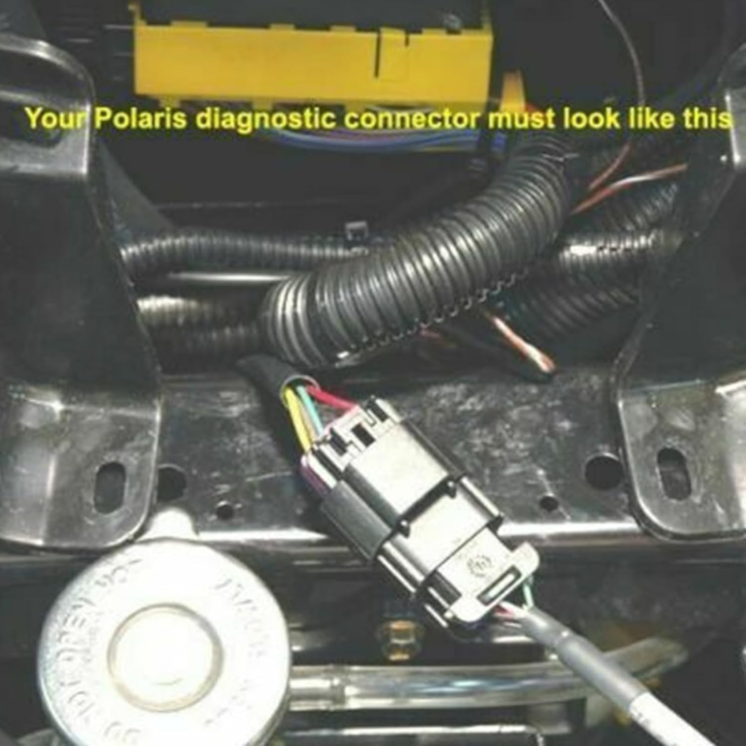 OBD2 Adapter Cable for Polaris 8 Pin to 16 Pin Female OBDII Connector, Fit for Polaris Slingshot, RZR, Ranger, General, Sportsman, ACE, ATV Motorcycle Diagnostic Tool, Work with OBD Code Reader