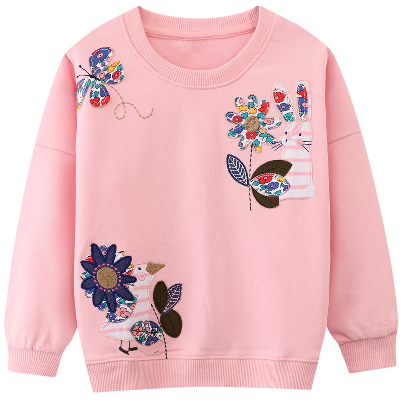 Hongshilian Unisex Kids Cute Cartoon Cotton Sweater Shirt