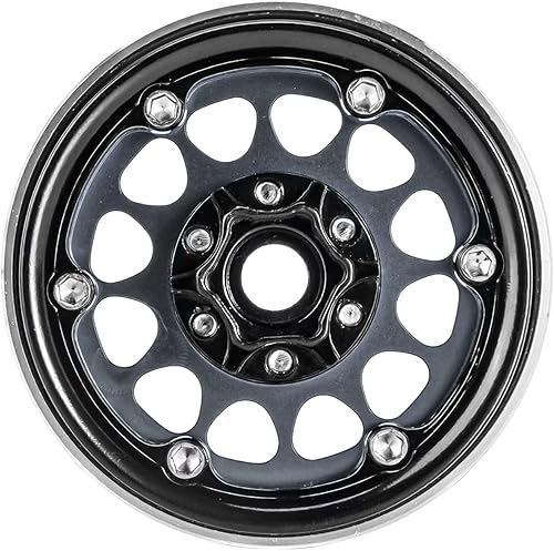 Miniatura 6 de INJORA 1.9 Beadlock Wheel Deep Dish Negative Offset de 10.4mm con llanta de rueda para 110 RC Crawler Auto Axial SCX10 90046 AXI03007 TRX4 VS4-10
