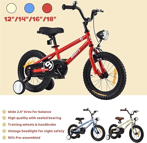 Miniatura 2 de Bestry Kids Bike for Toddlers and Kids 3-12 Years Old with Headlight & Training Wheels 12 14 16 18inch Kids Bicycle for Boys Girls