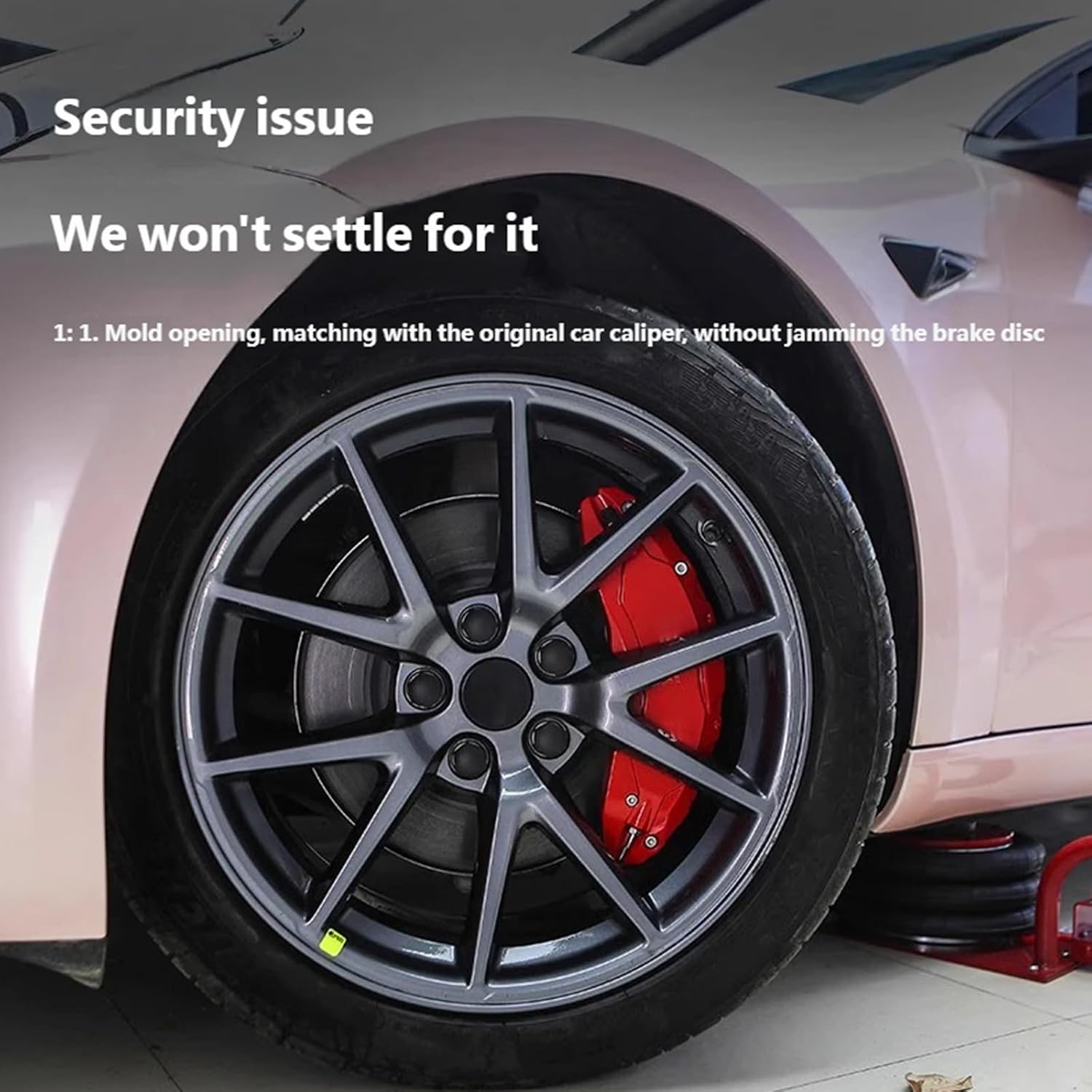Aluminum Alloy Caliper Housing Shielding Enclosure Guard Cover Enhances Wheel Look for Vehicle Easy Installation High Temperature Caliper Cover