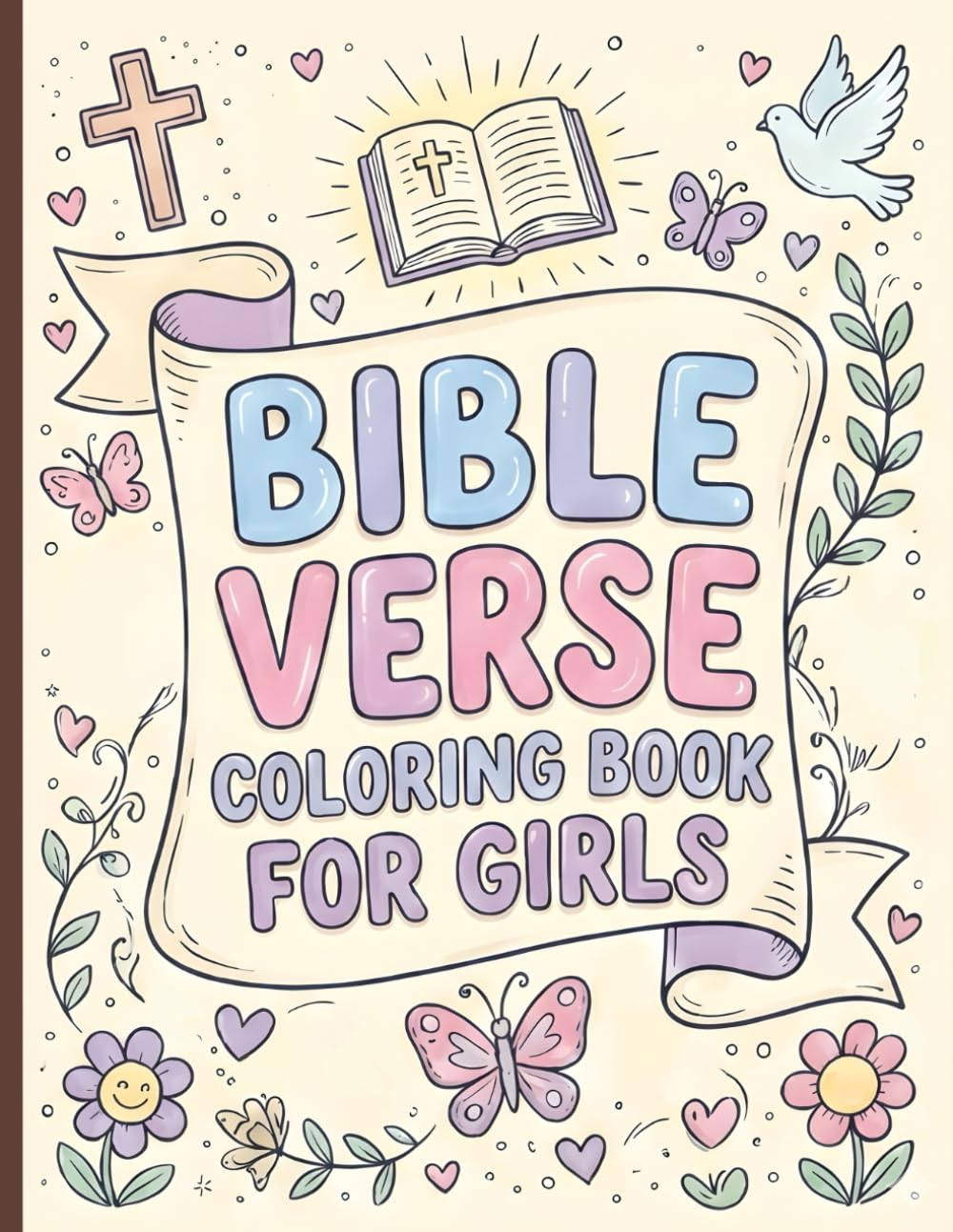 Bible Verse Coloring Book for Girls: Christian Themed Coloring Pages, Religious & Inspirational Coloring (Bible Verse Coloring Series)