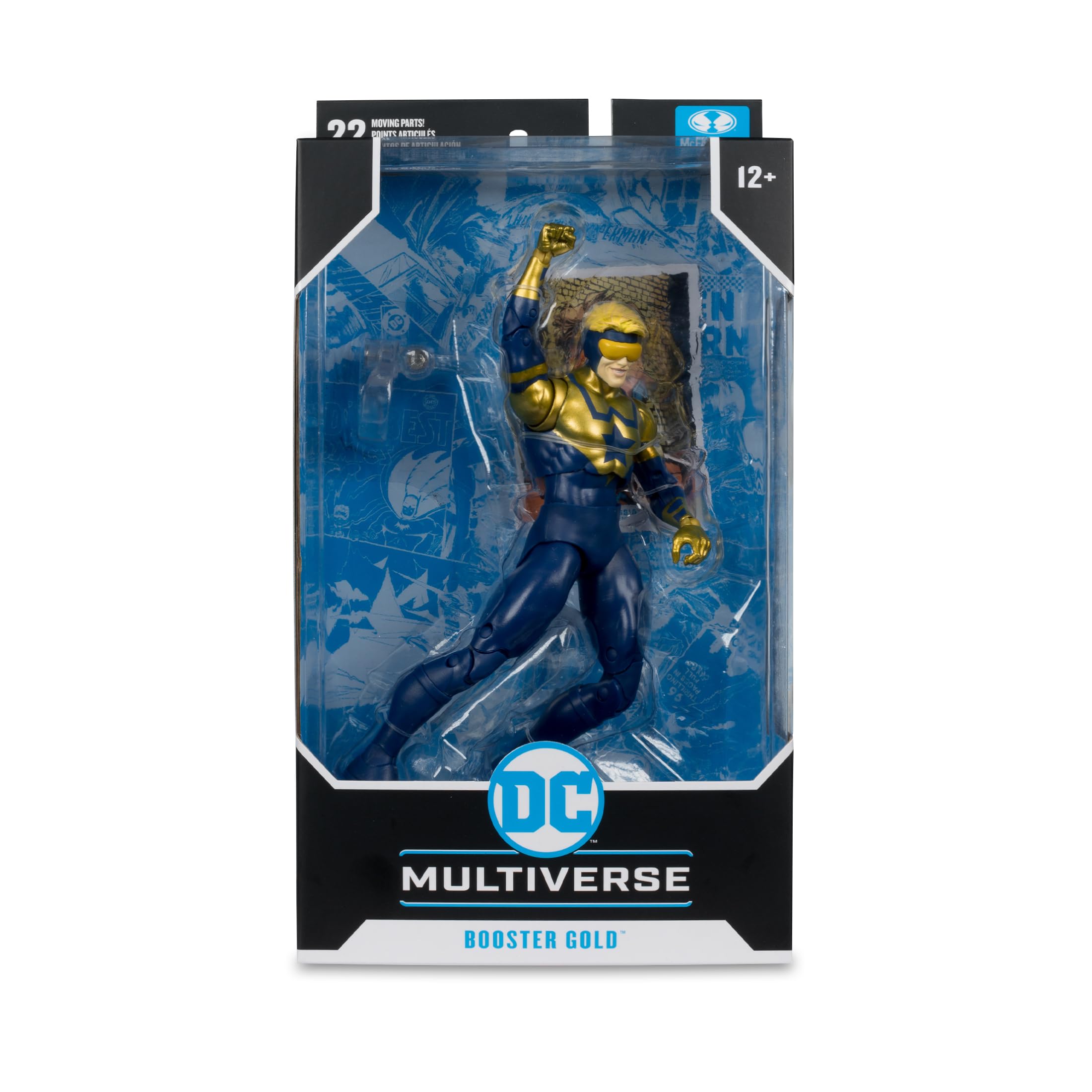 McFarlane Toys DC Multiverse - Future's End - Booster Gold de 7 Pulgadas - Figura de acción Coleccionable con Accesorios y Tarjeta de Arte