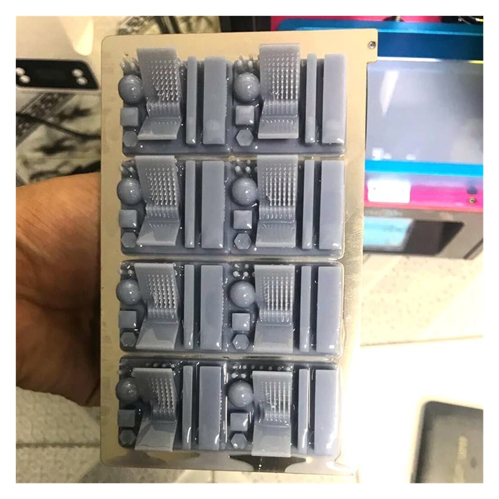 WZCXYX Flexible Bauplatte Aus Federstahl, 202x128 Mm – Magnetische Basis Für Harz-3D-Drucker (z.B. Anycubic Mono X)