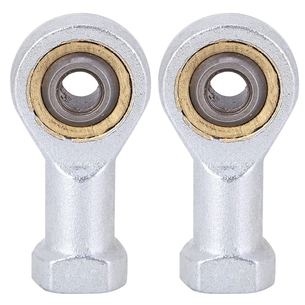 2pcs Sliding Bearing Rod, Self Lubricating Sliding Industrial Parts, SI5T Bearing Spherical Plain Includes Jam Nut, Right Hand Threaded Rod End Joint Bearing for Instrumentation, E