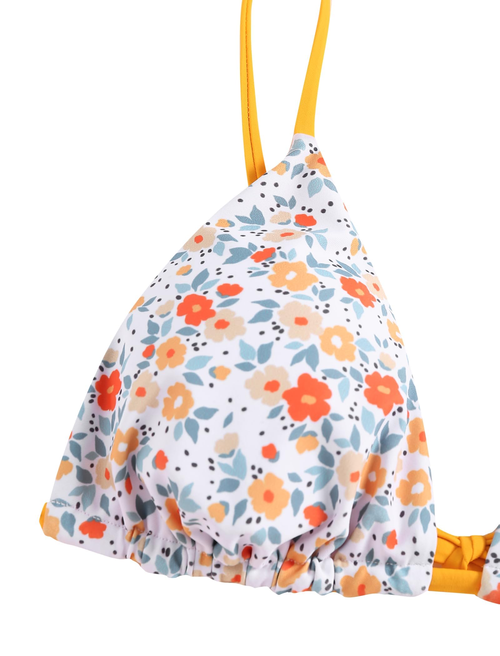 ZAFUL - Costume da bagno da donna con spalline strutturate e chiusura frontale a costine