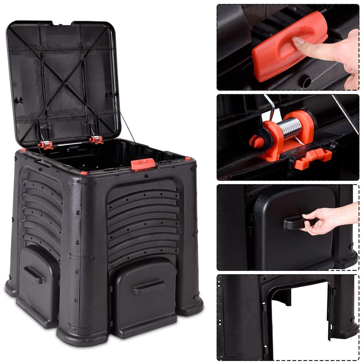 Buy Goplus Compost Bin, 115Gallon (435L) Large Capacity Garden