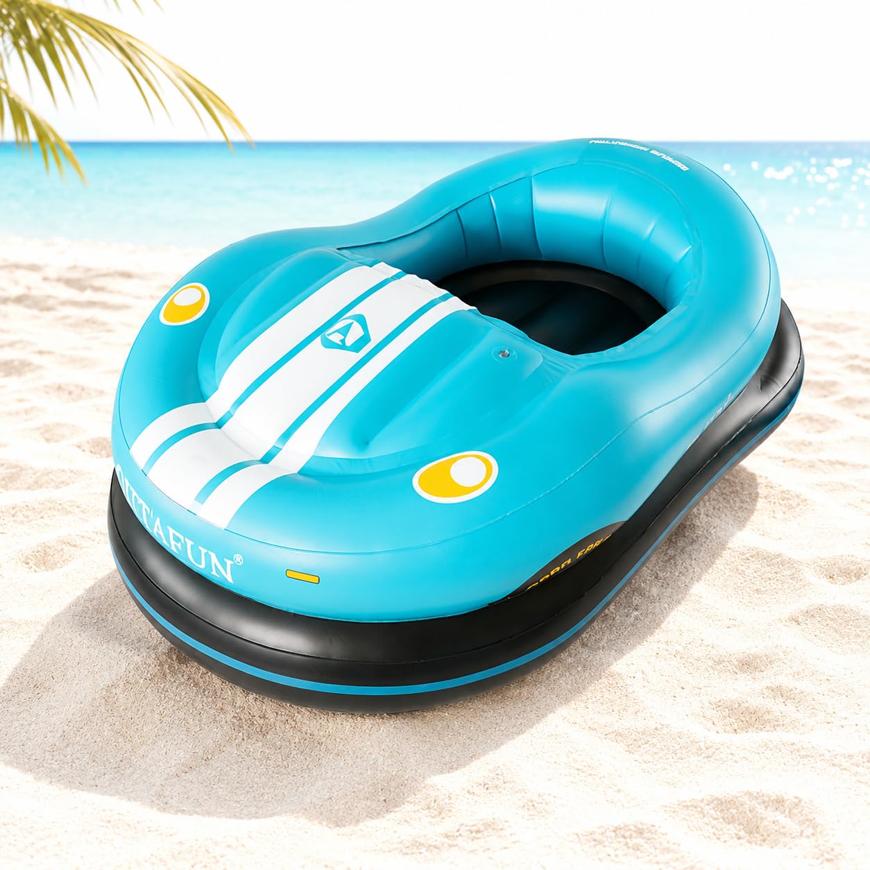 Motorized Inflatable Pool Float with Electric Thruster for Adults Blue