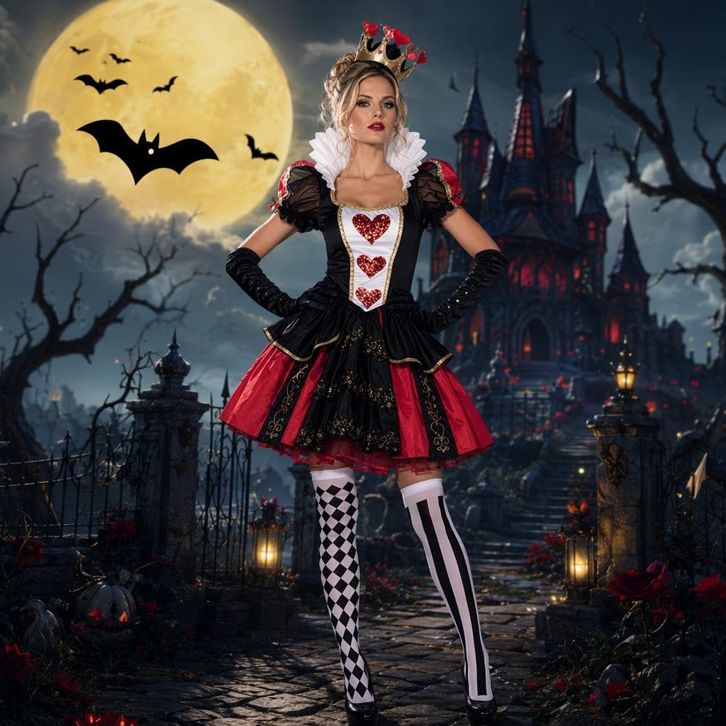 Black and White Striped Tights Halloween Clown Patterned Stockings 1 Pair, Over-the-knee Stockings - Image 4