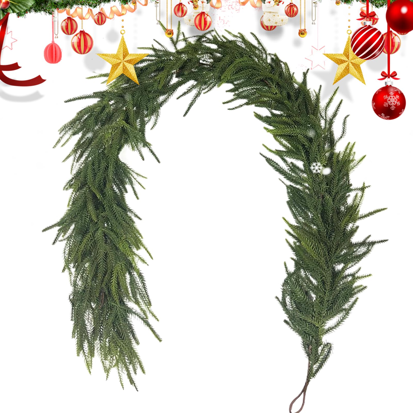 Guirlande de Noël extérieur pour illuminer votre fenêtre et accueillir vos invités avec élégance