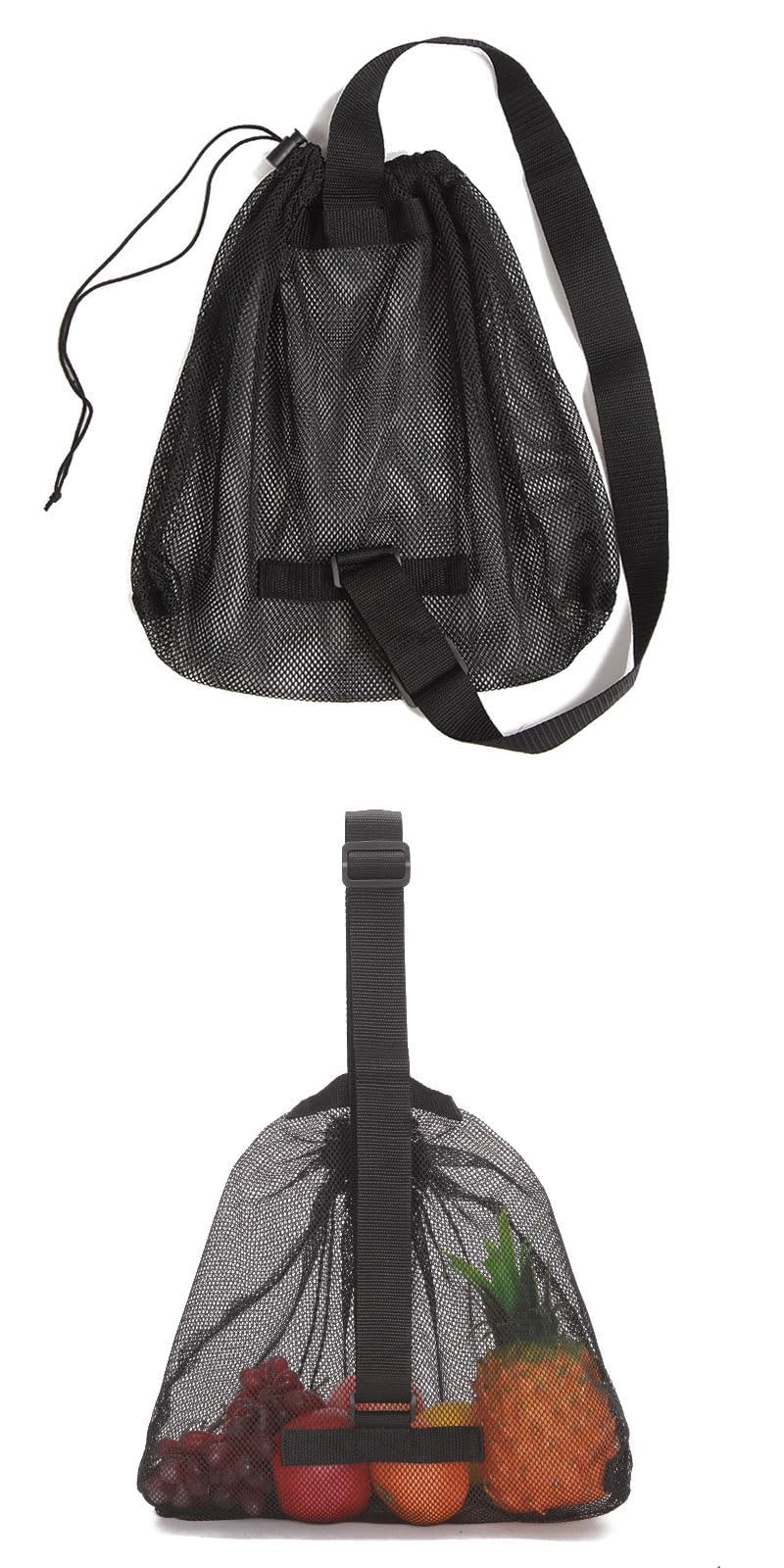 MINZHI Lot de 2 Sacs de Basket-Ball Portables - Sac à Dos et Sac en Filet pour le Transport de Ballons